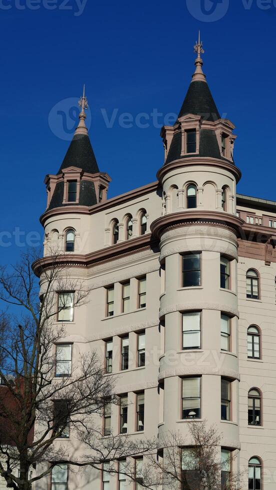The Washington DC city view with the old architectures in autumn photo
