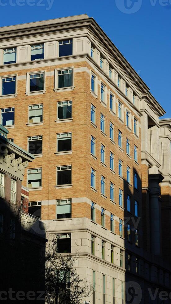 The Washington DC city view with the old architectures in autumn photo