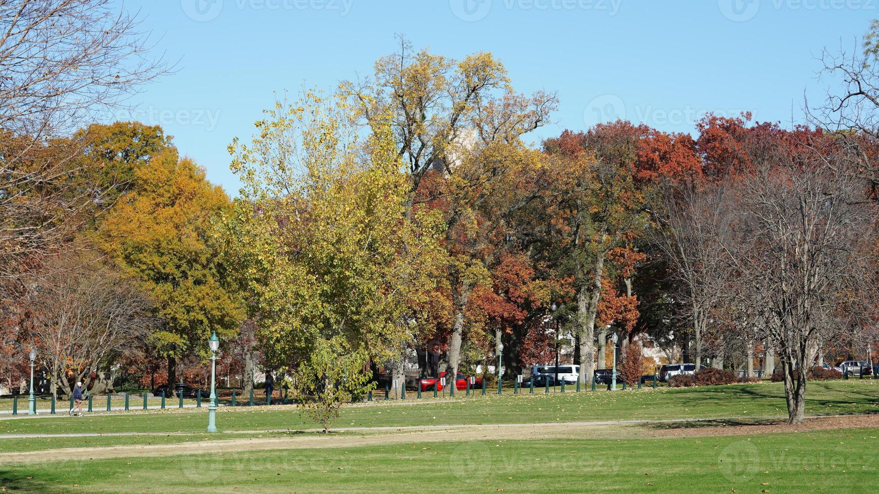The beautiful Wshington DC city view in autumn photo
