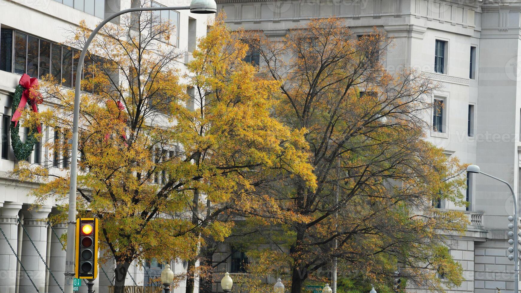 The beautiful Wshington DC city view in autumn photo