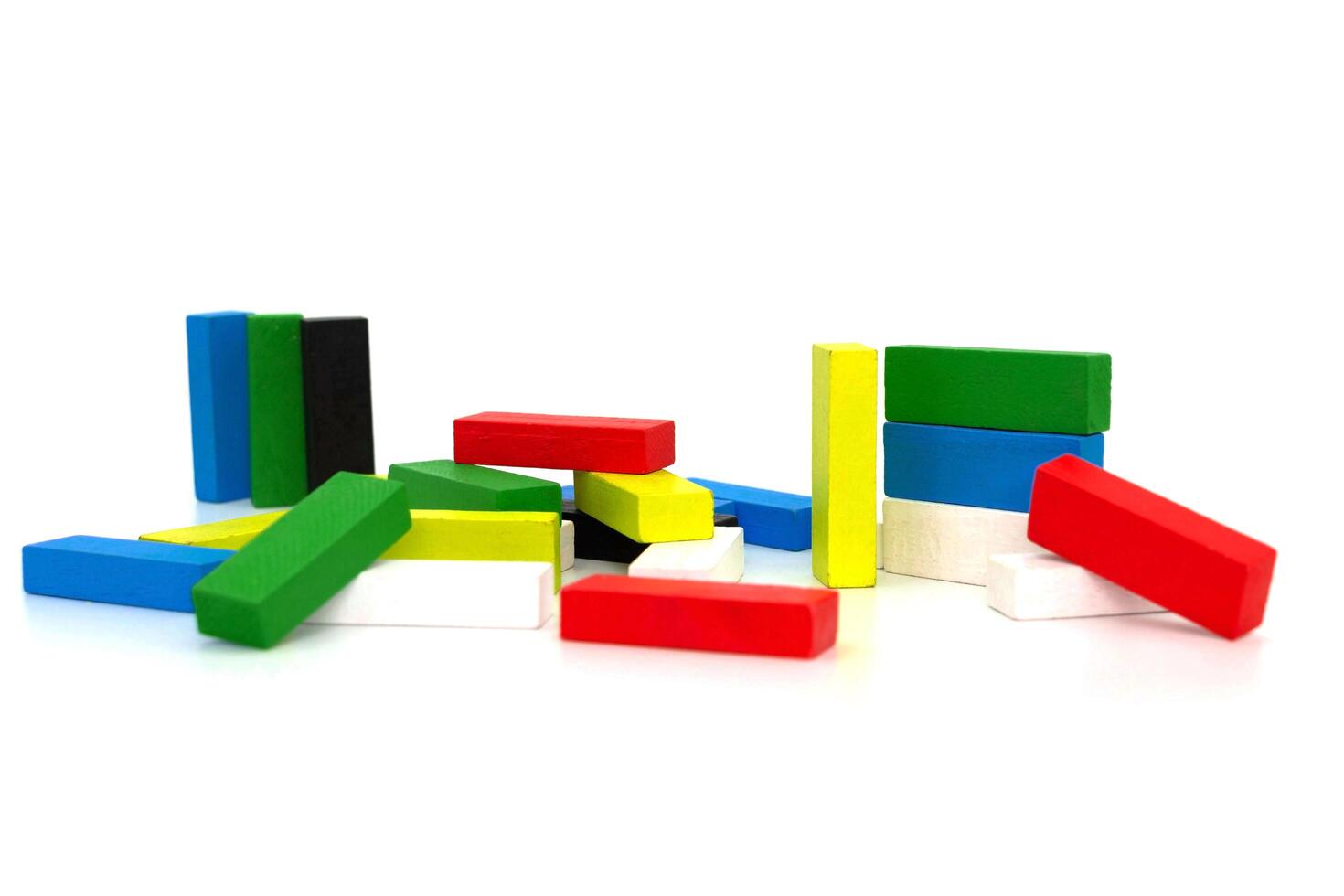 wood block for kid's learning activity photo