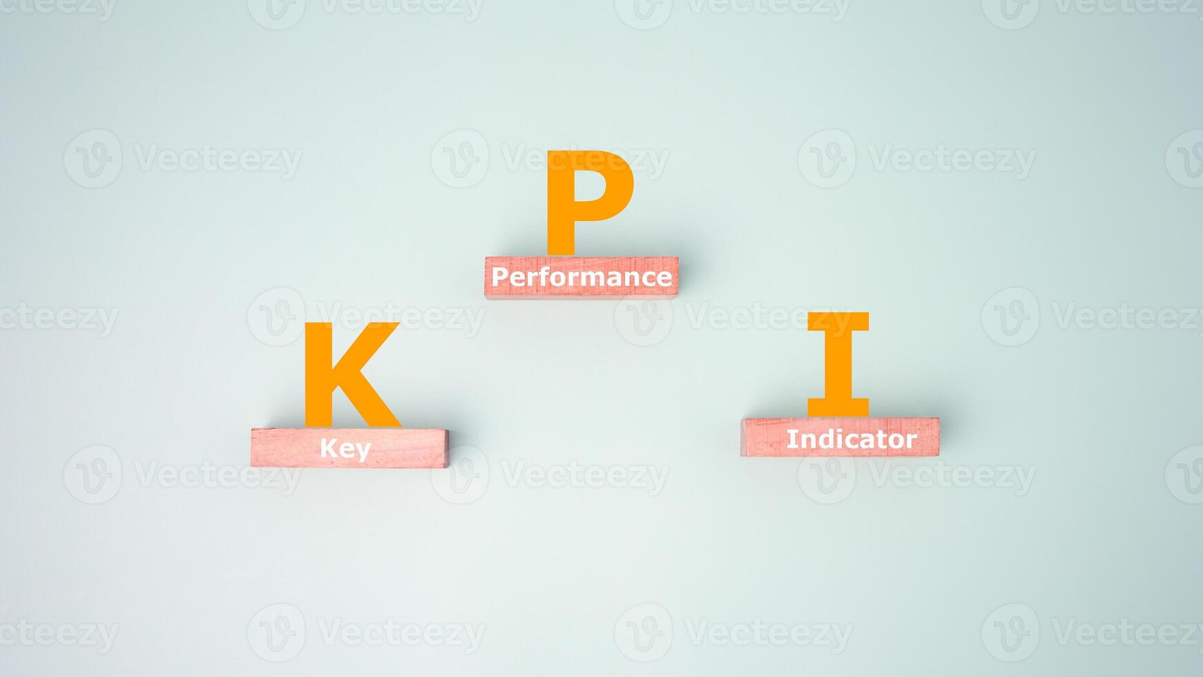 Key Performance Indicators, KPI concept, with icons of strategy, Objective, performance, Optimization to measure achievement versus planned target and achieve the right success for business. photo