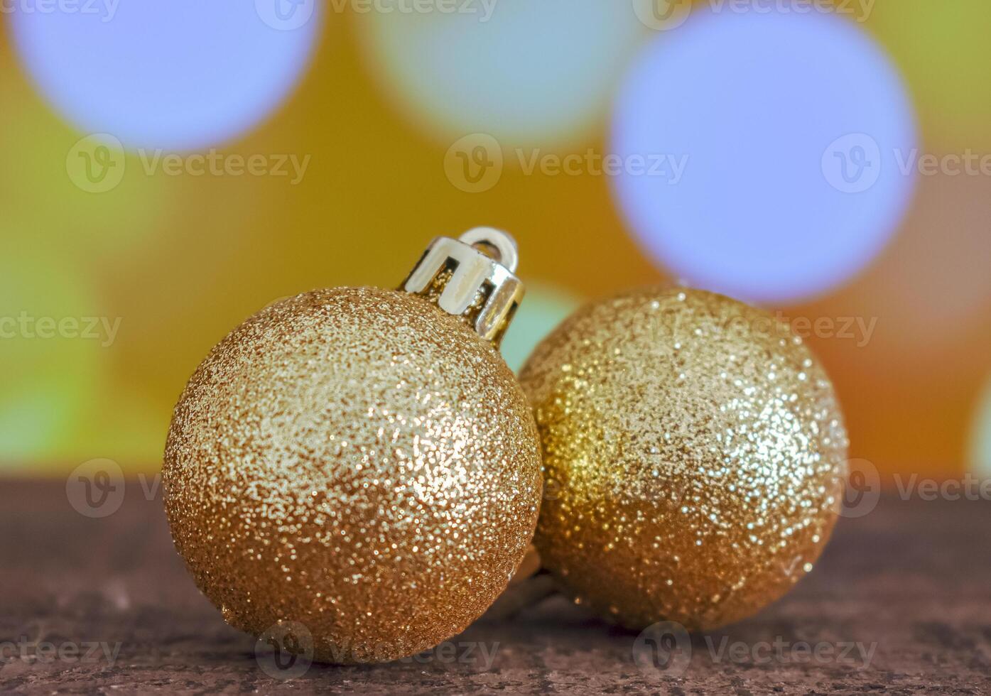 Golden Christmas Ball Background photo