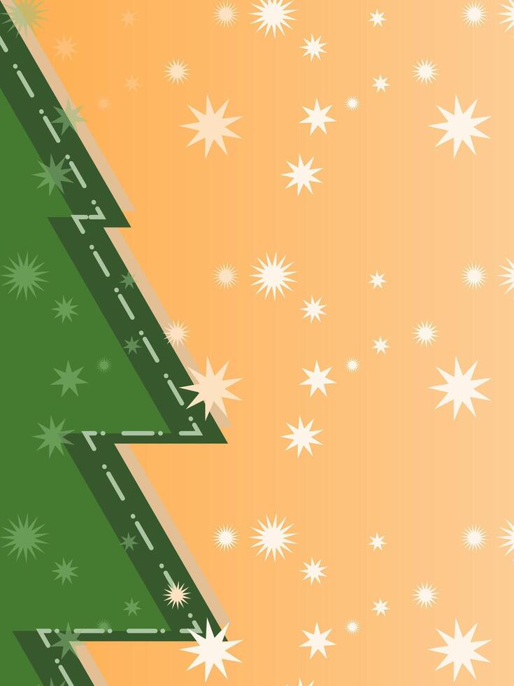 Abstract Christmas tree design for cards and posters vector