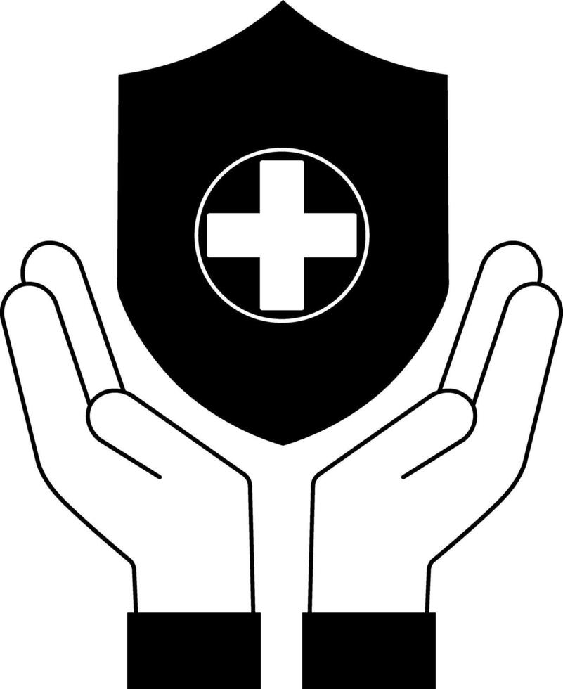 A symbol of comprehensive health coverage. vector