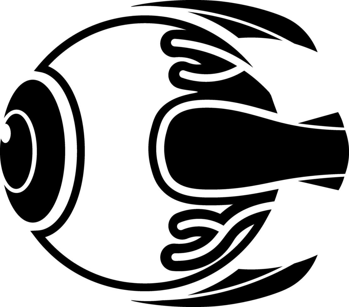 Eye anatomy, showcasing the pupil and surrounding structures. vector