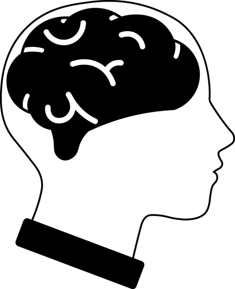 symbol, illustrating the concept of mental health treatment. vector