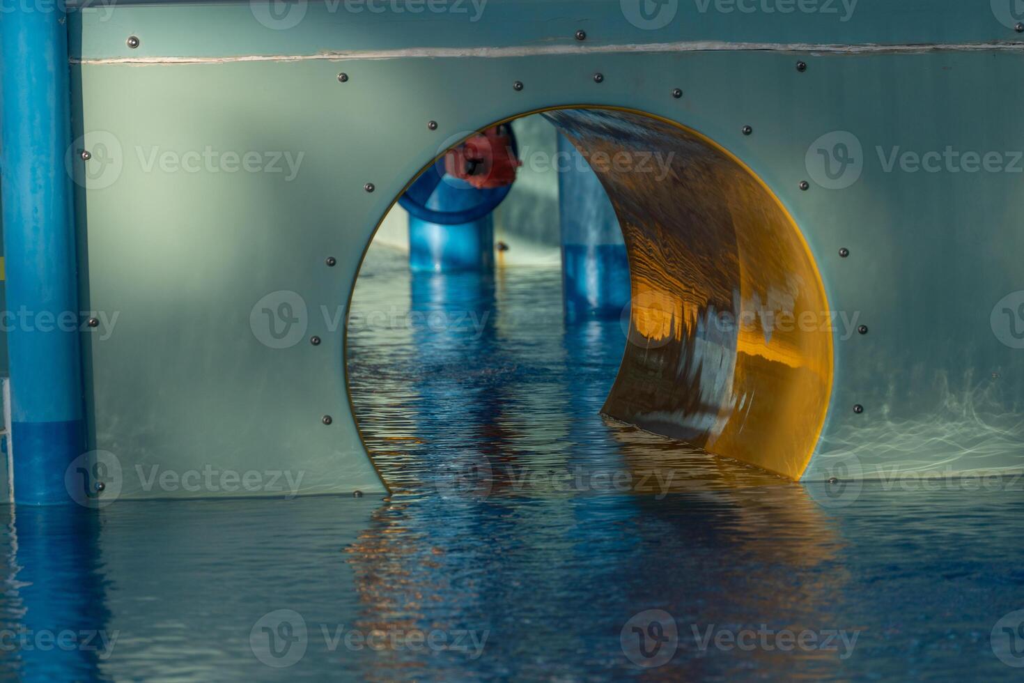 Water Slide Pool Entrance Indoor Waterpark photo