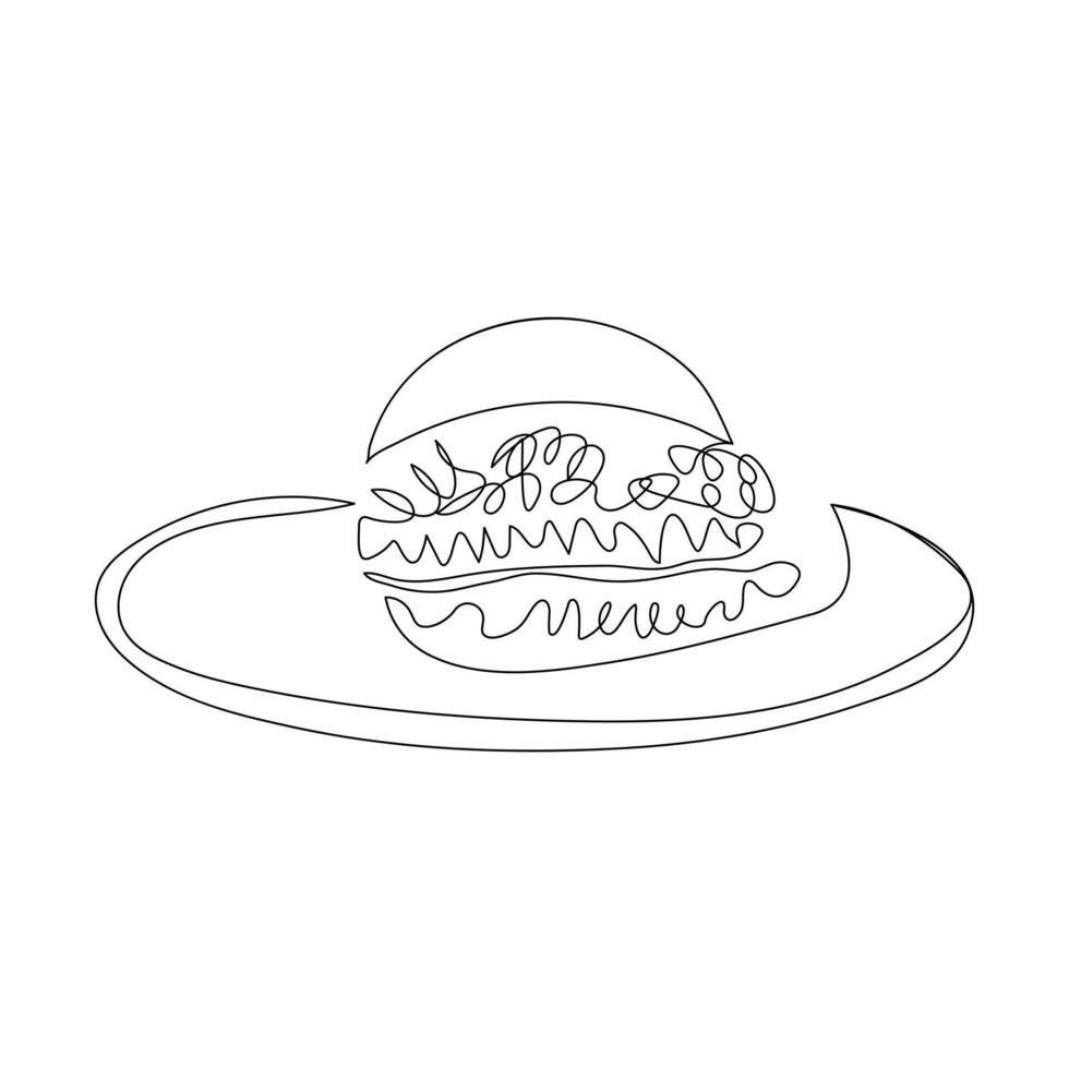 Cheese Open Outline Fast Food Icon vector