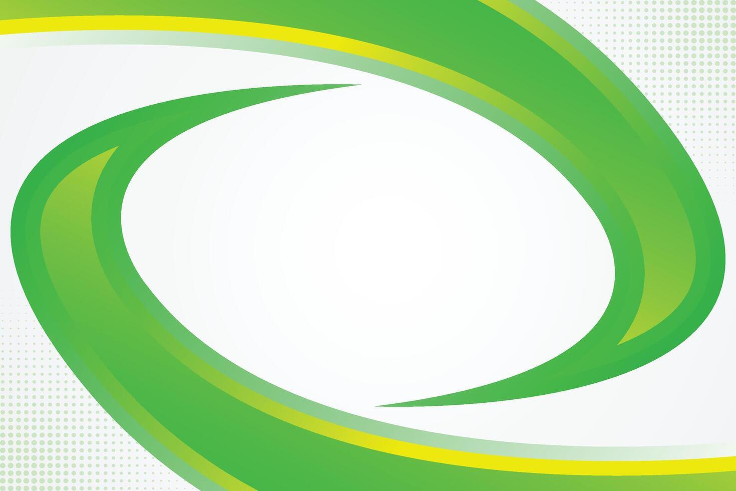 Green and yellow shape with white vector