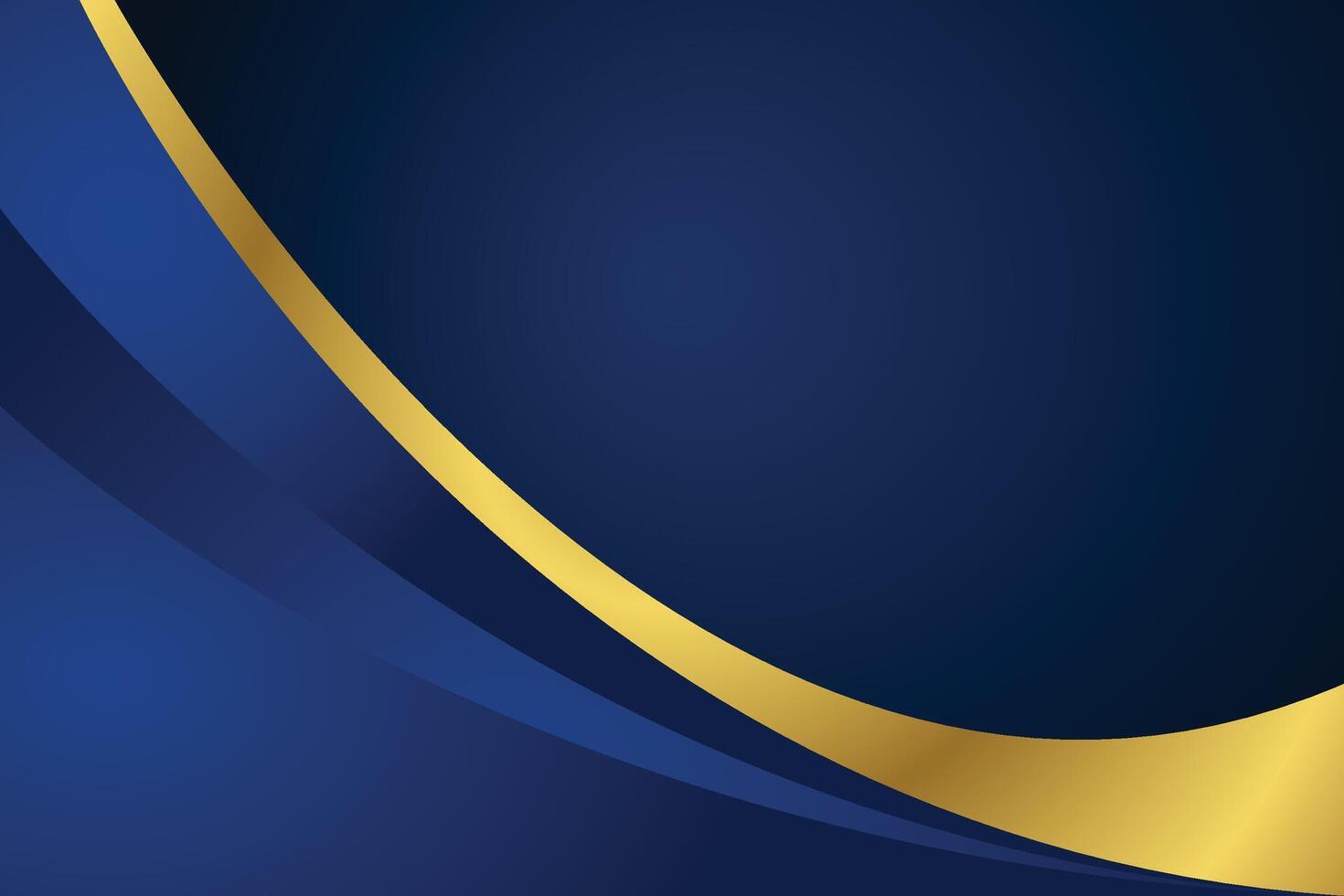Background with dark blue and golden gradient shape vector