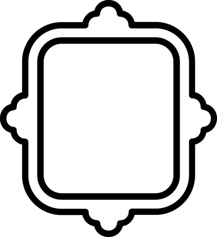Frame Line Icon Design vector