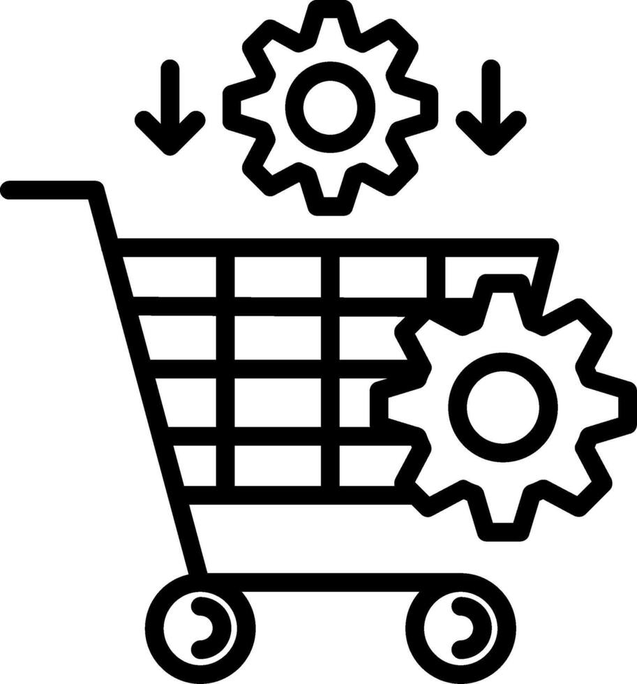 Procurement Line Icon Design vector
