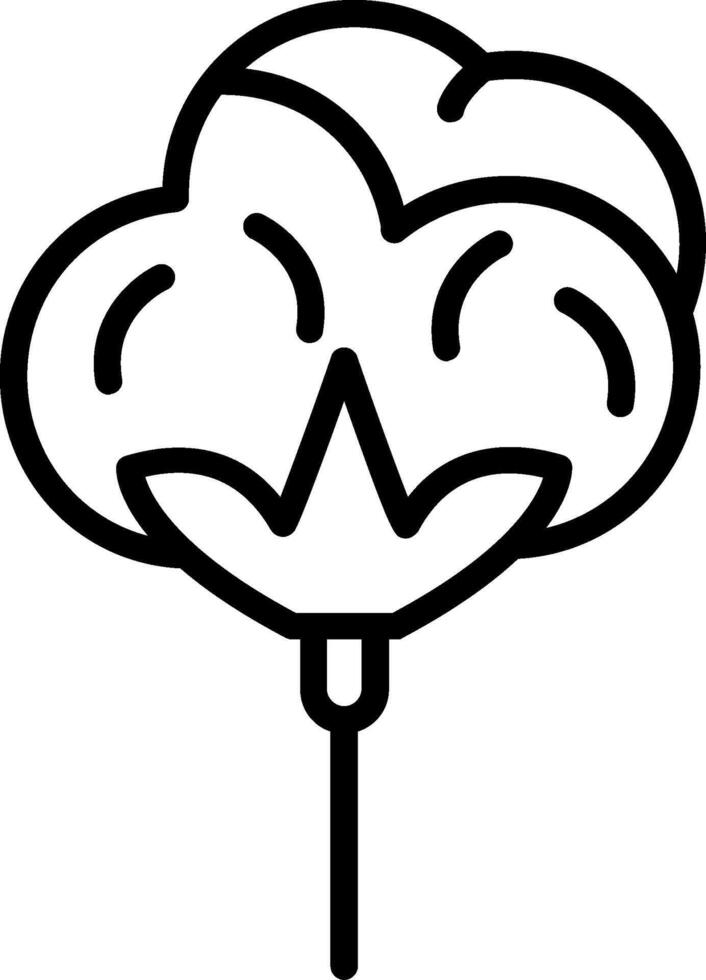 Cotton Line Icon Design vector