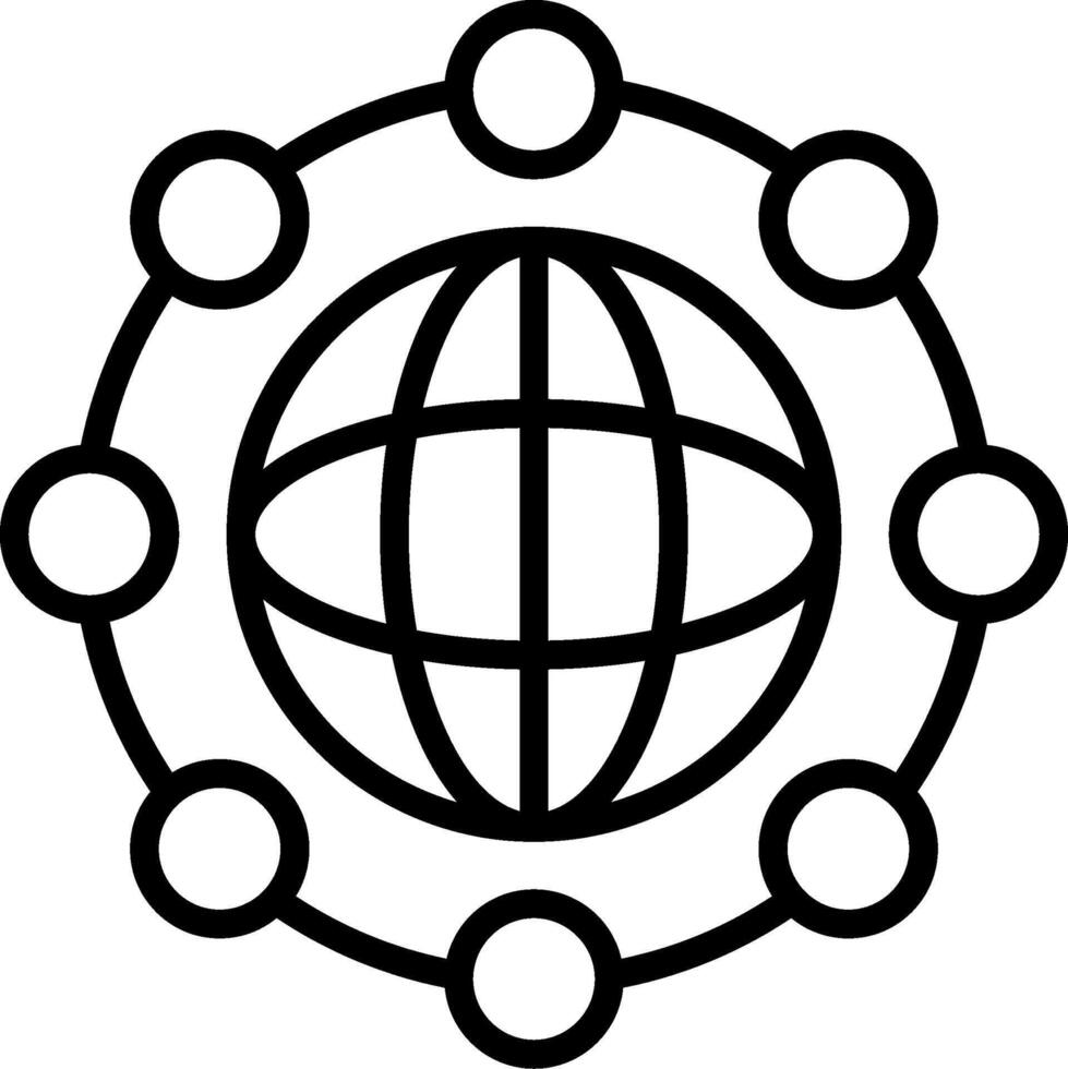 Unity Line Icon Design vector