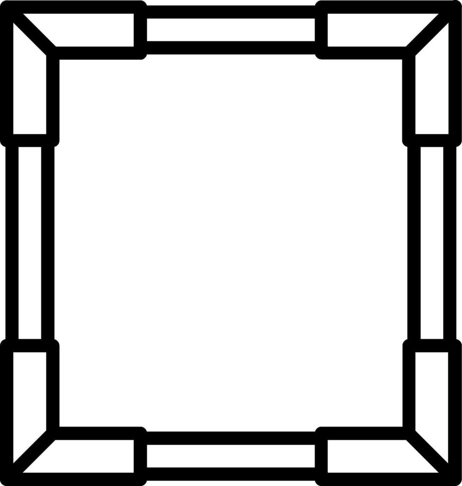 Frame Line Icon Design vector