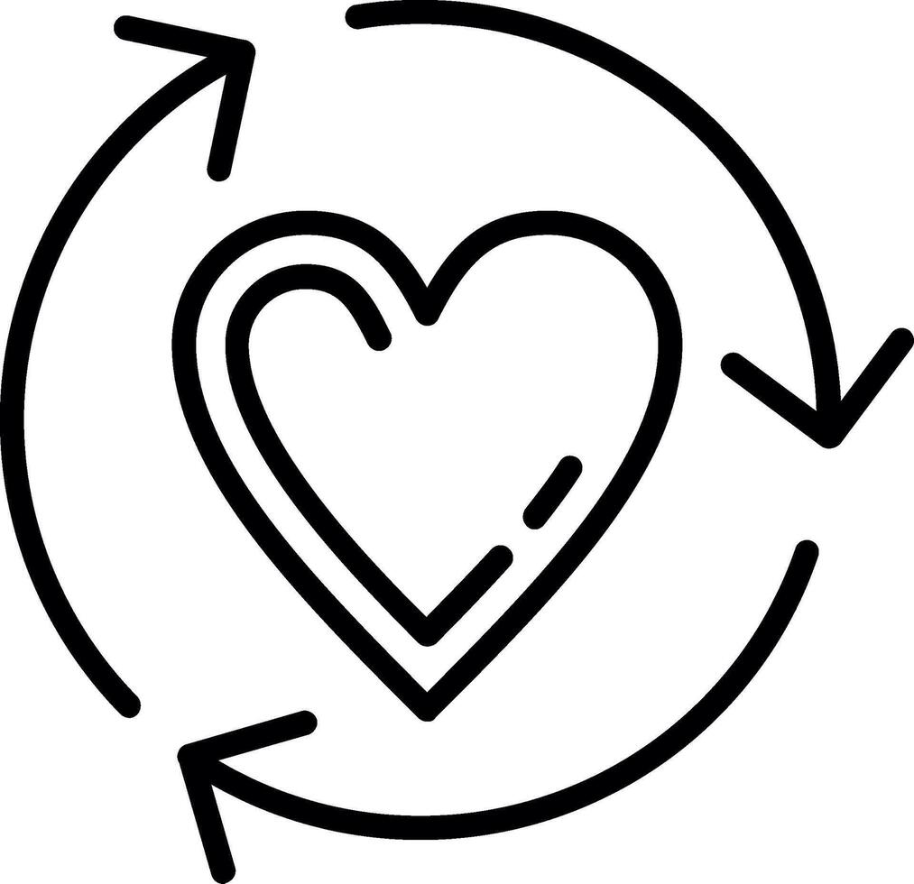 Lifecycle Line Icon Design vector