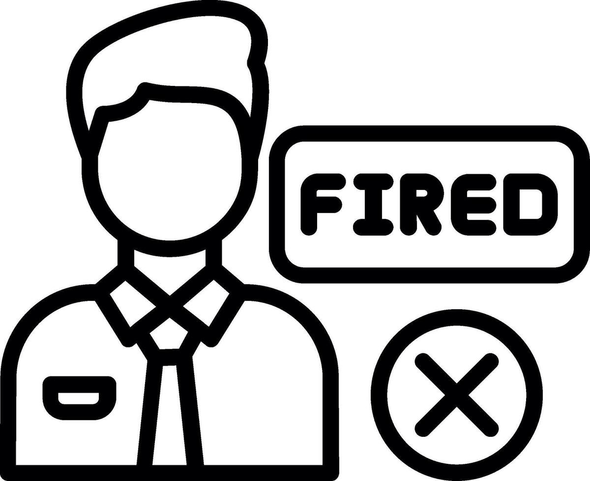Fired Line Icon Design vector
