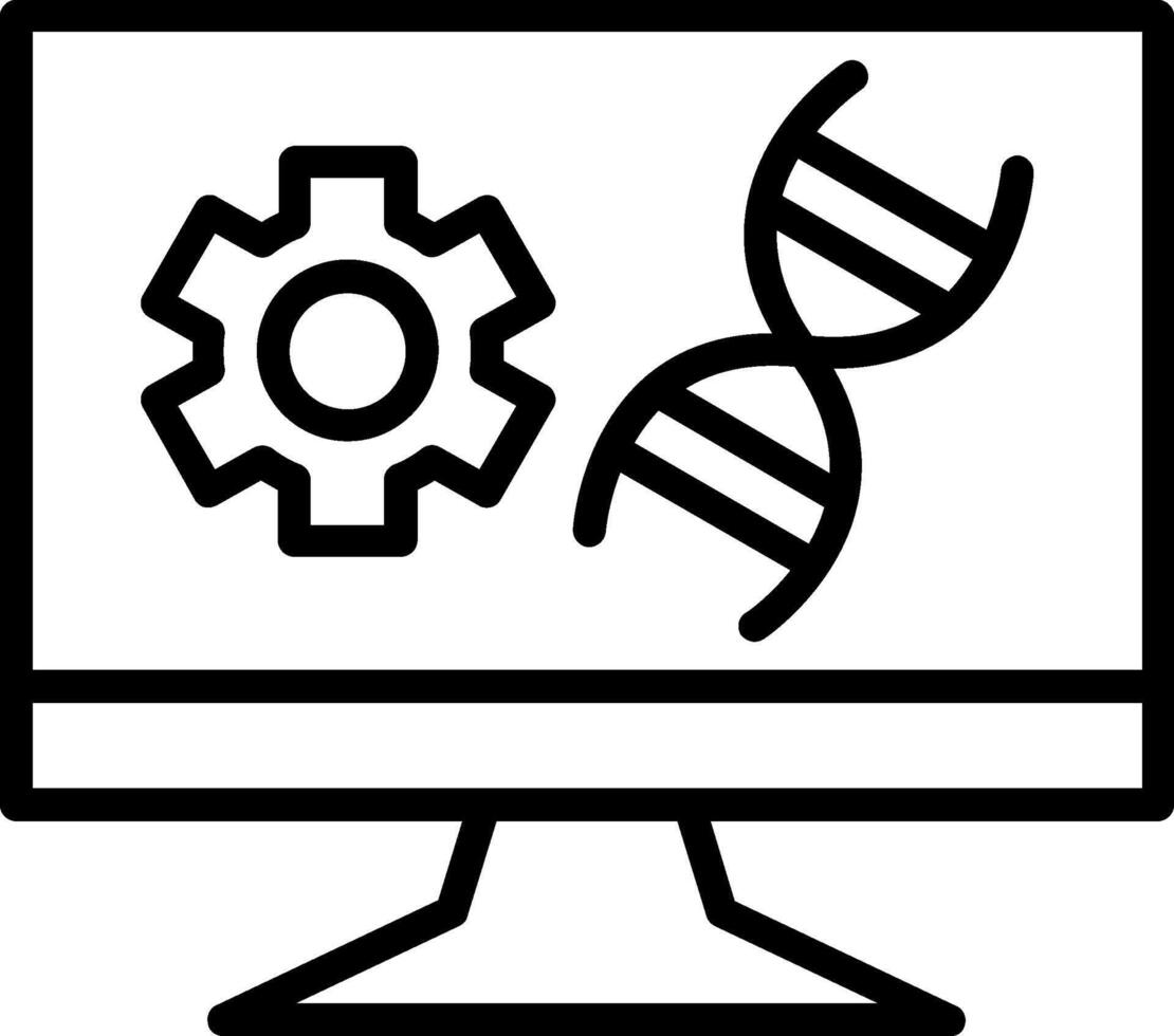 Technology Line Icon Design vector