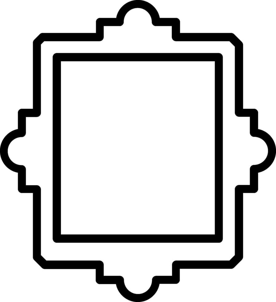 Frame Line Icon Design vector