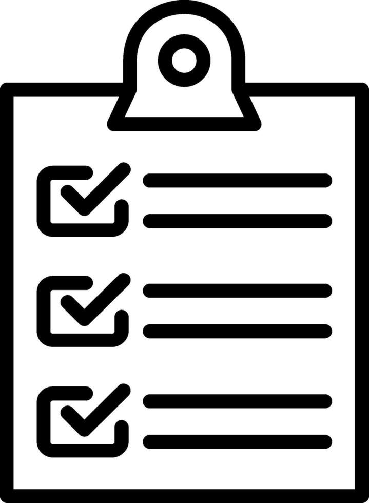 List Line Icon Design vector