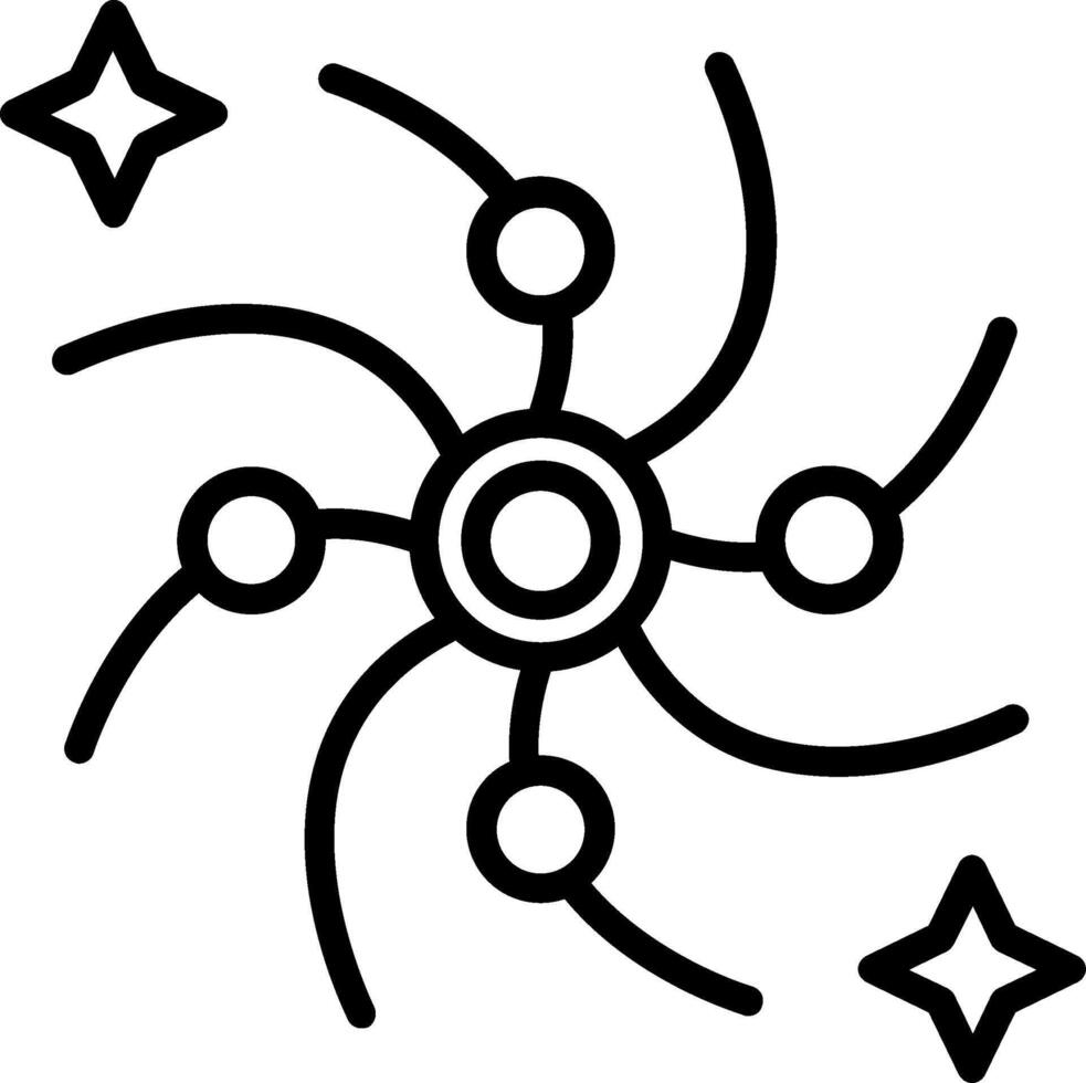 Nebula Line Icon Design vector