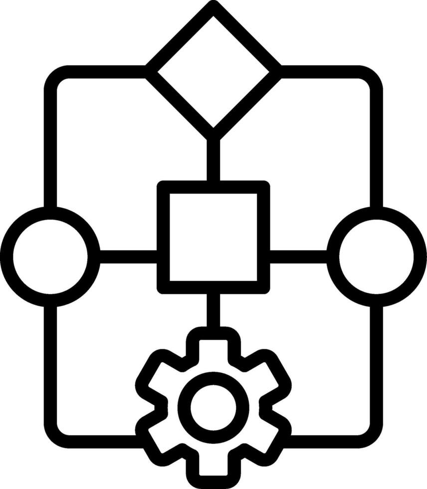Structure Line Icon Design vector
