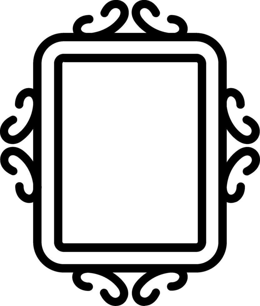 Frame Line Icon Design vector