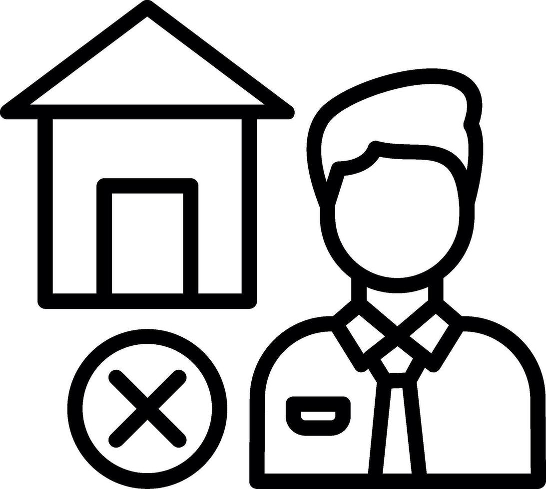 Homeless Line Icon Design vector