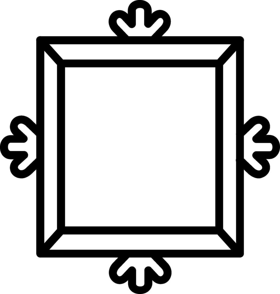 Frame Line Icon Design vector