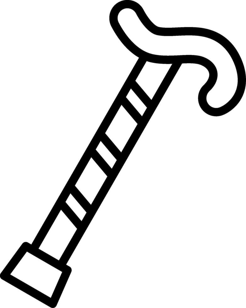 Cane Line Icon Design vector