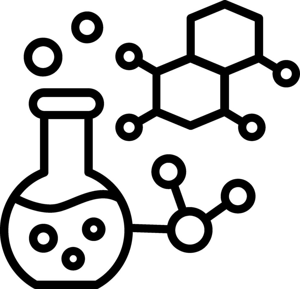 Chemistry Line Icon Design vector