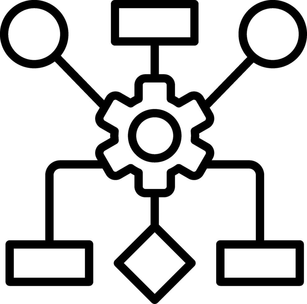 Diagram Line Icon Design vector