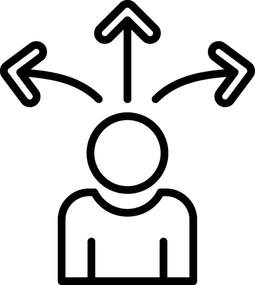 Direction Line Icon Design vector
