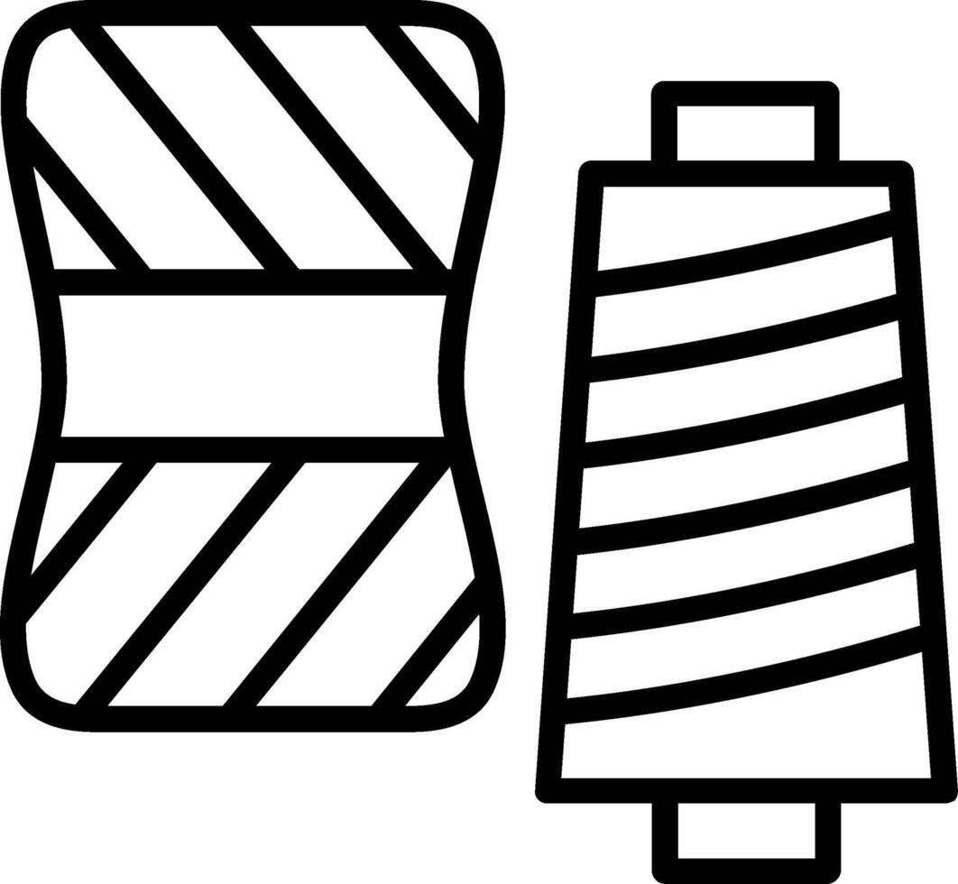 Yarn Line Icon Design vector