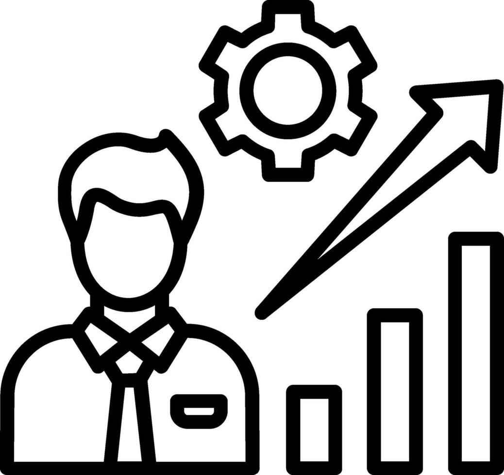 Career Line Icon Design vector