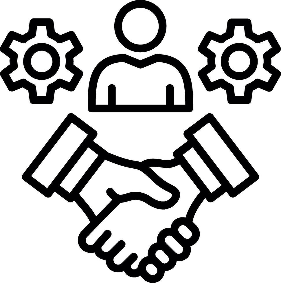 Customer Loyalty Line Icon Design vector