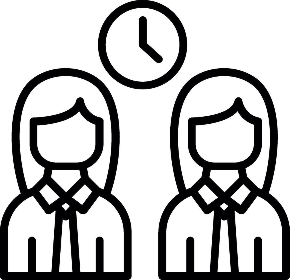 Team Line Icon Design vector