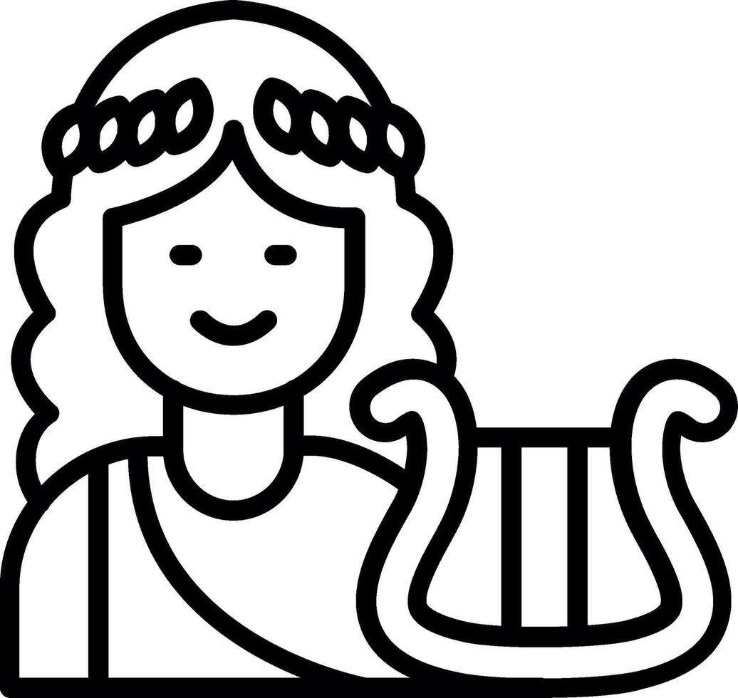 Apollo Line Icon Design vector