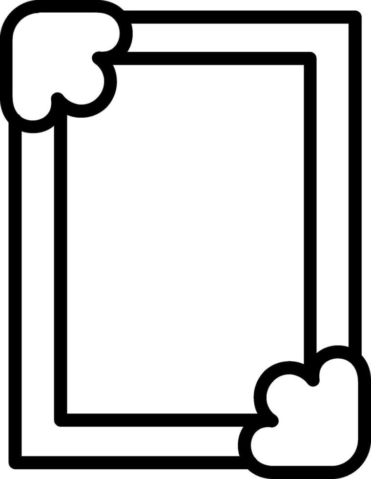 Frame Line Icon Design vector