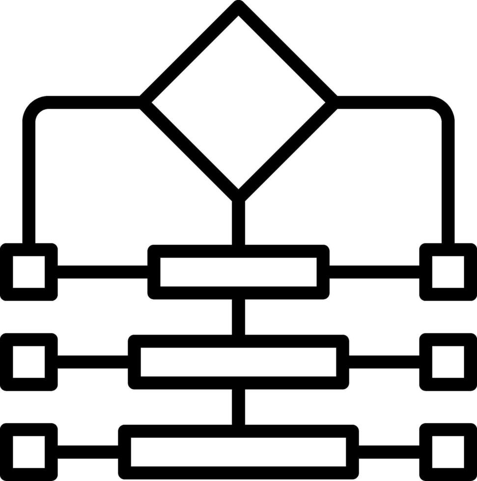 Protocol Line Icon Design vector