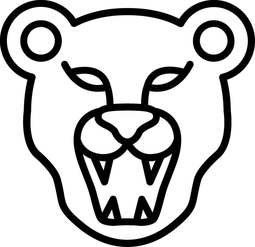 Puma Line Icon Design vector