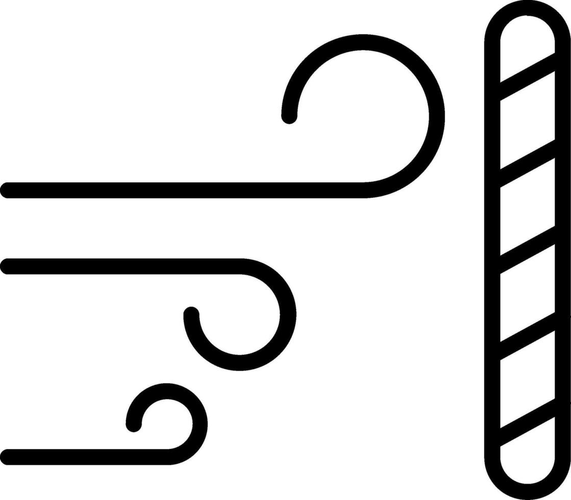 Wind Proof Line Icon Design vector