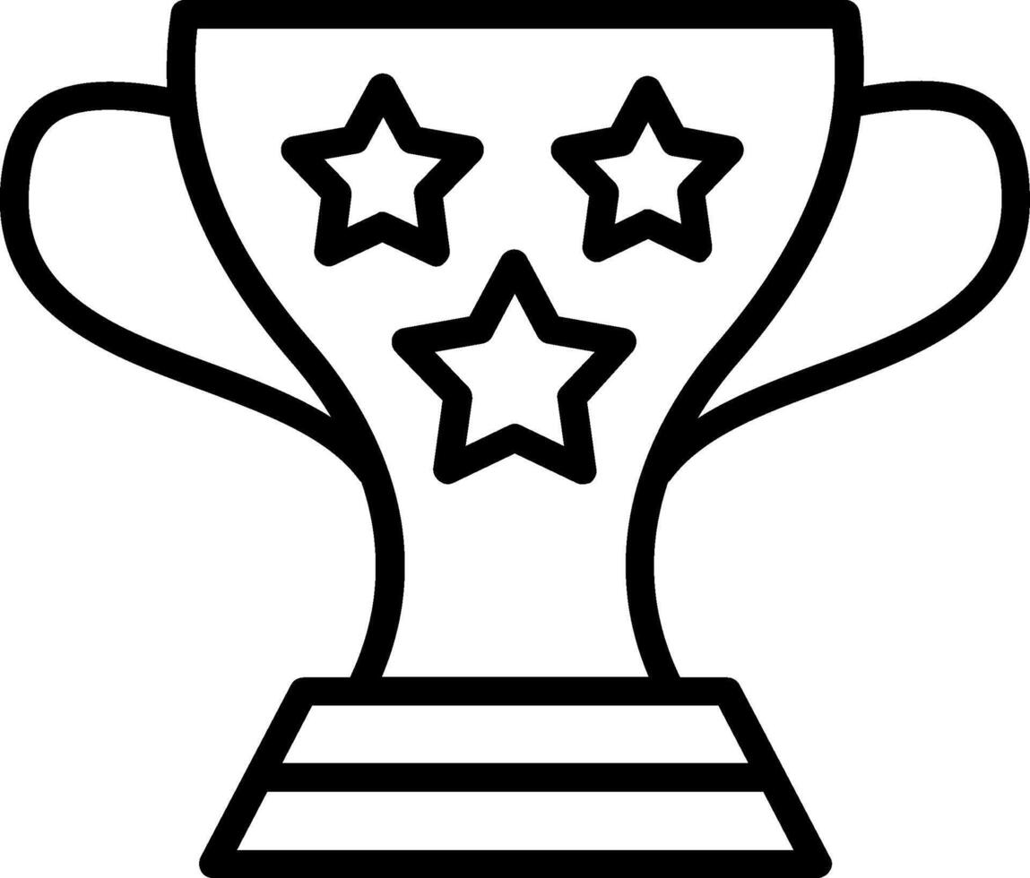 Achievement Line Icon Design vector