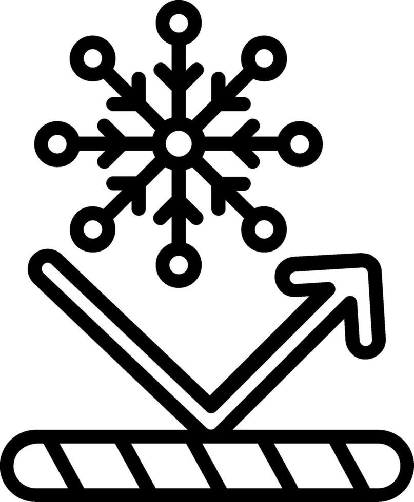 Snow Proof Line Icon Design vector