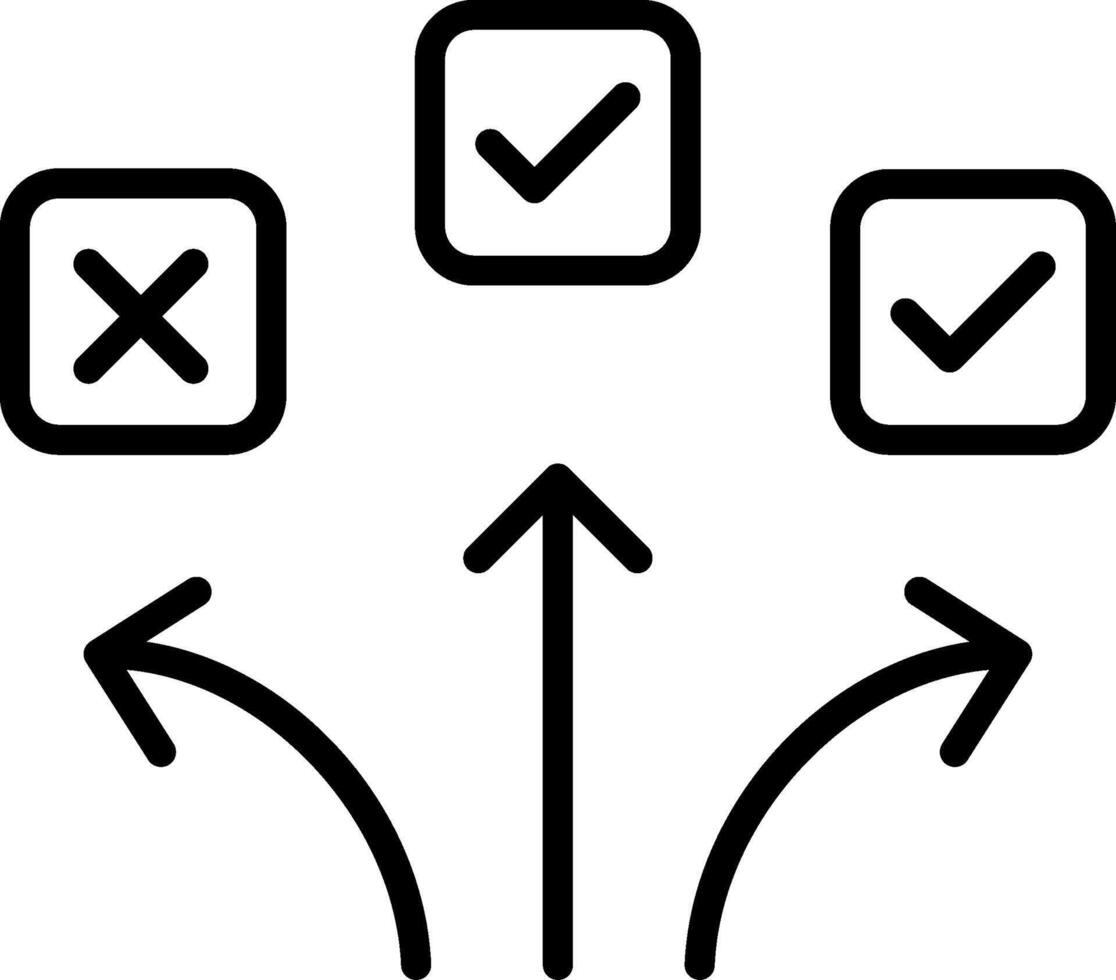 Pathways Line Icon Design vector