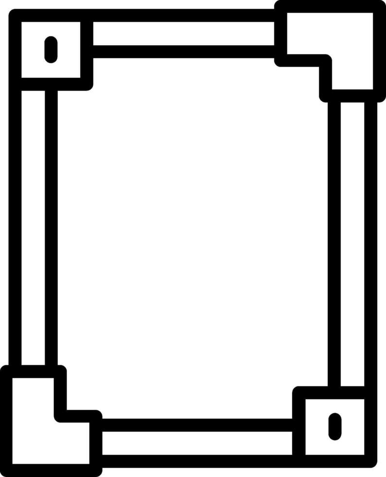 Frame Line Icon Design vector