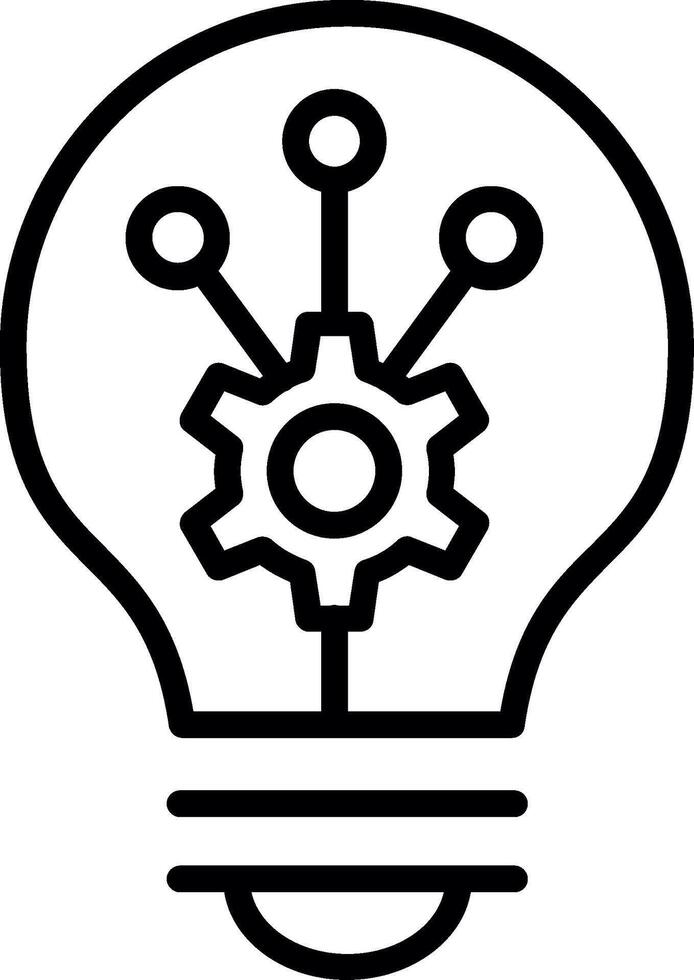 Invention Line Icon Design vector