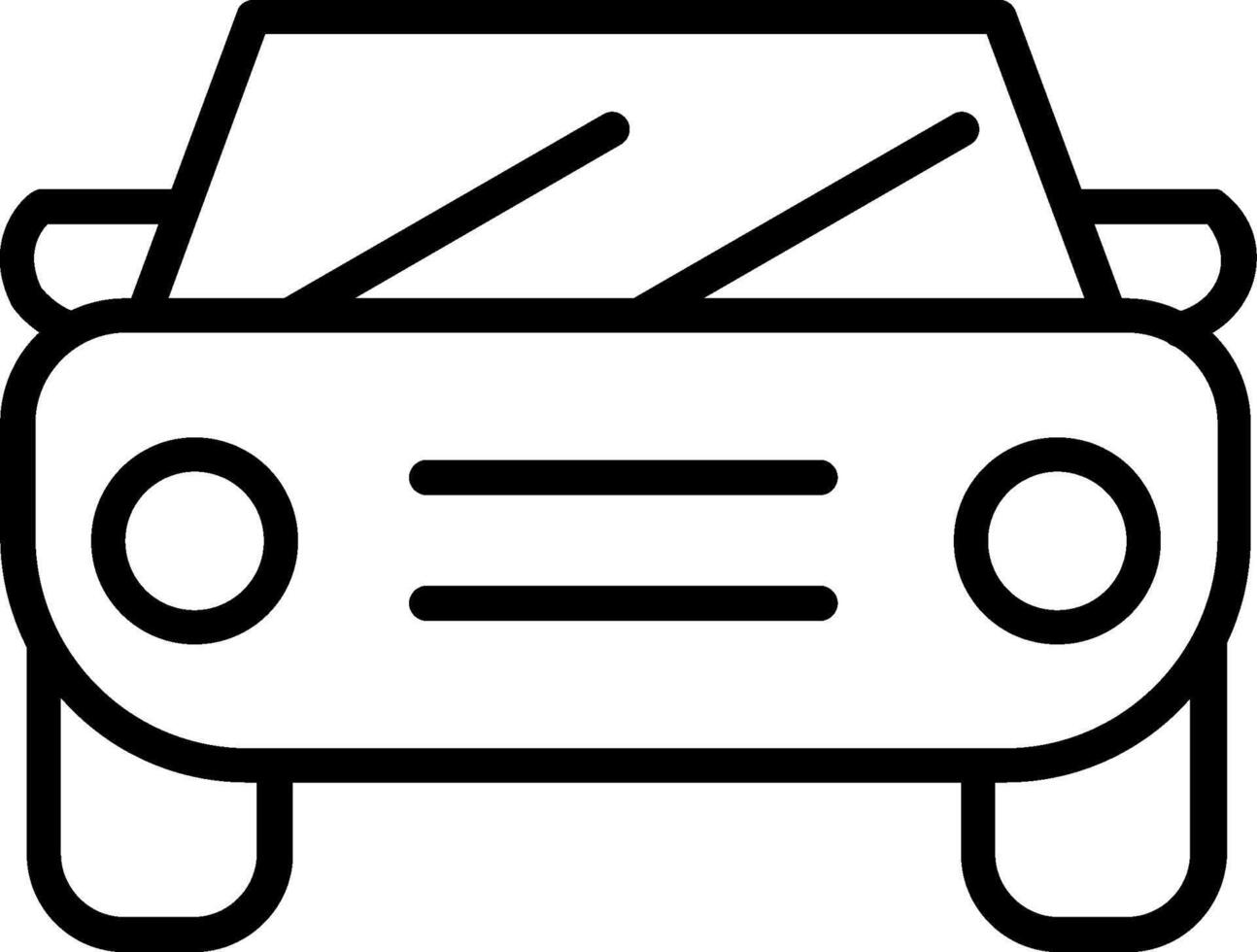 Car Line Icon Design vector