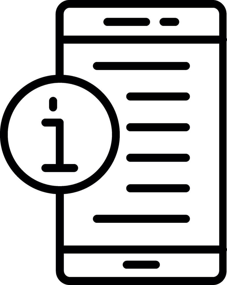 Info Line Icon Design vector